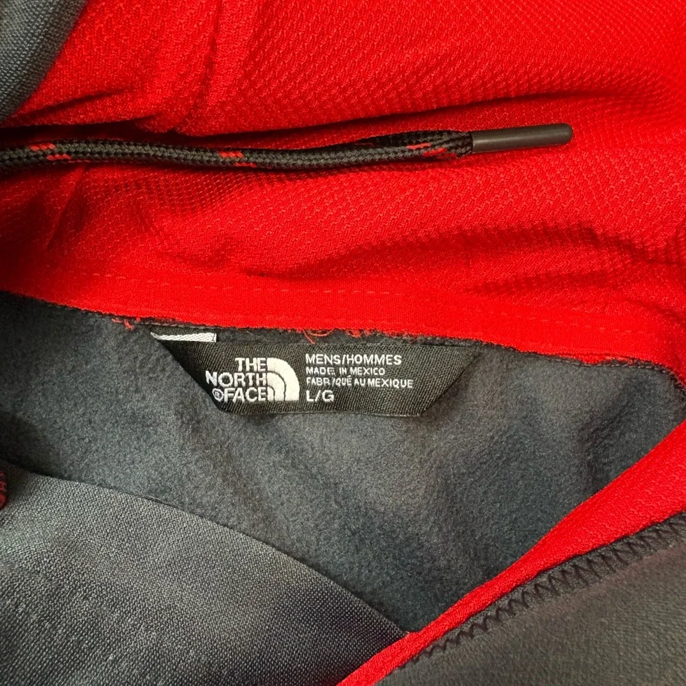 Men’s North Face Gray and Red Hoodie Size Large